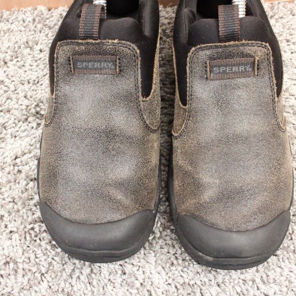 Sperry Slip On Shoes Boys 4.5W Brown Leather Casual - Picture 4 of 12